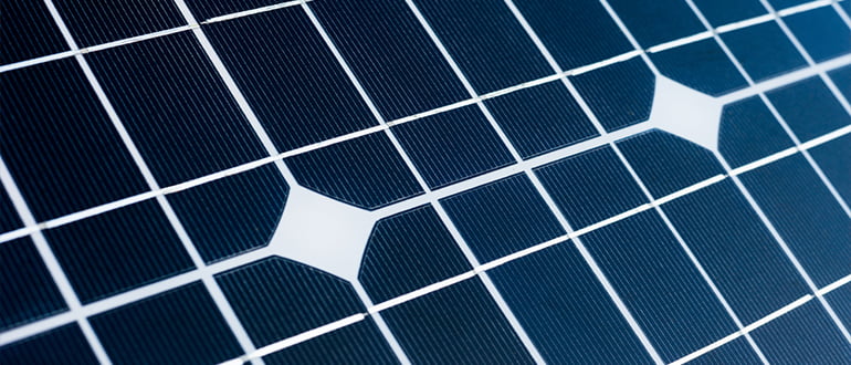 solar panel close up