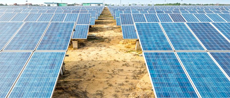 Solar farm in USA